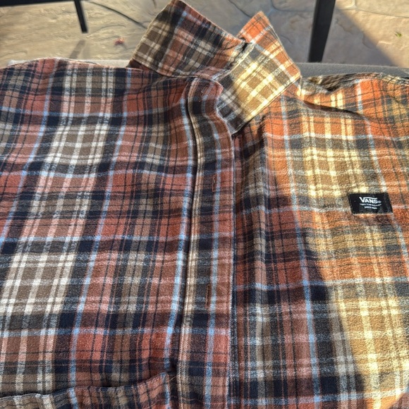 Vans Flannel Jacket Orange and Black - Picture 4 of 5